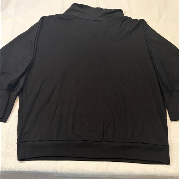 Vintage Osgood Smük Black Geometric Turtleneck Top Size L - Picture 7 of 10